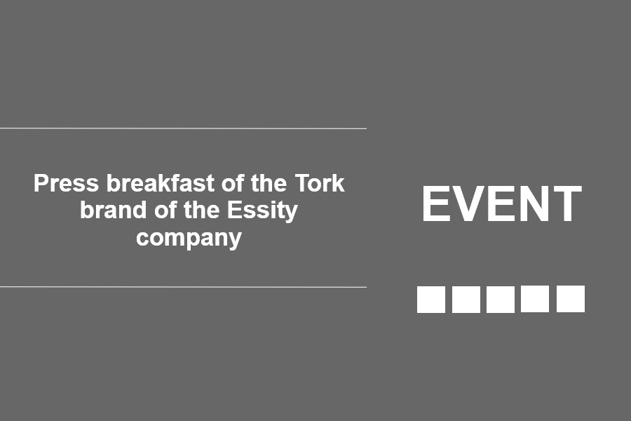 Press breakfast of the Tork brand of the Essity company